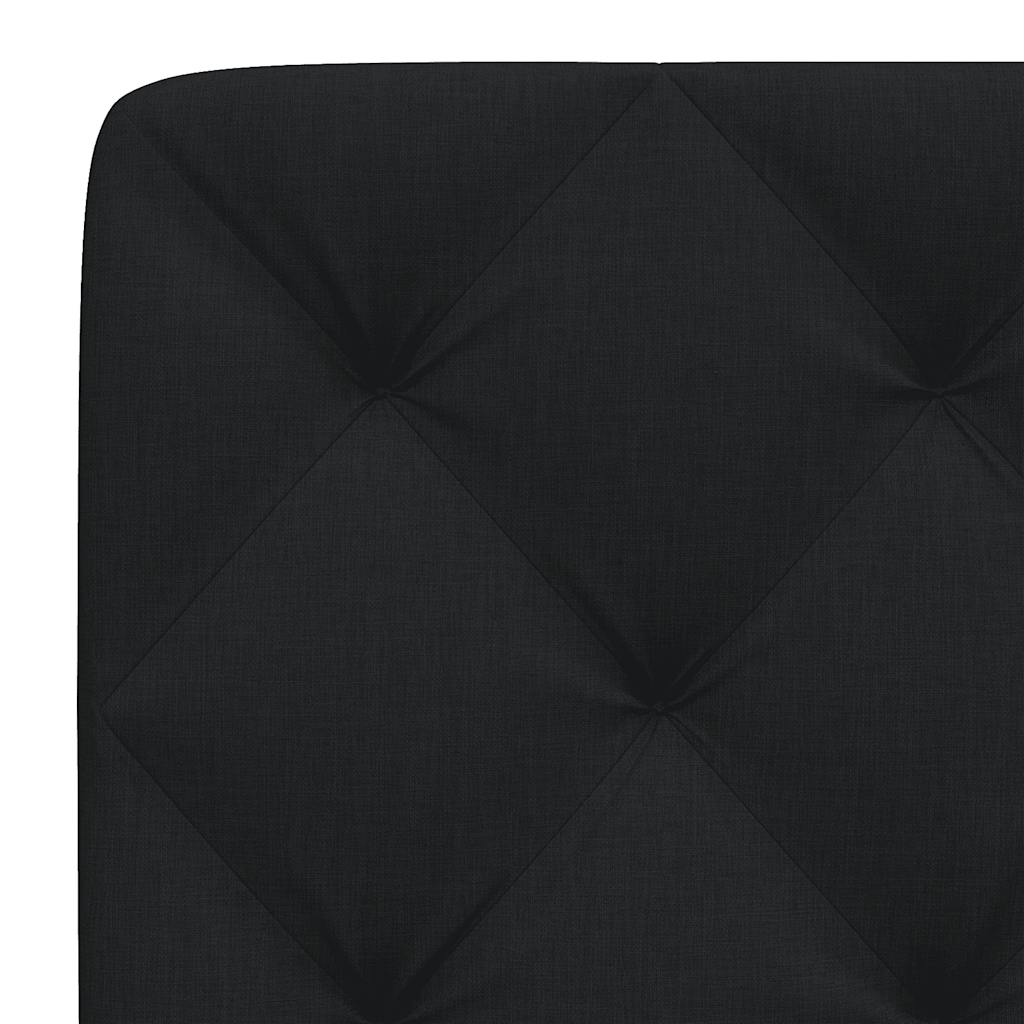 vidaXL Pernă pentru tăblie de pat, negru, 100 cm, material textil vidaXL Pernă pentru tăblie de pat, negru, 100 cm, material textil