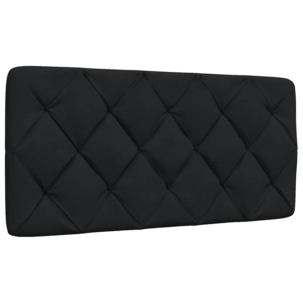vidaXL Pernă pentru tăblie de pat, negru, 100 cm, material textil vidaXL Pernă pentru tăblie de pat, negru, 100 cm, material textil