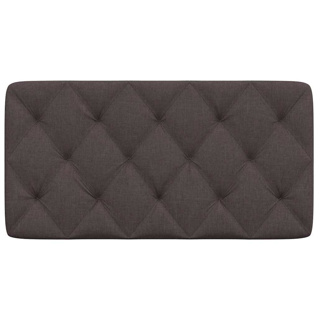 vidaXL Pernă pentru tăblie de pat maro închis, 100 cm, material textil vidaXL Pernă pentru tăblie de pat maro închis, 100 cm, material textil