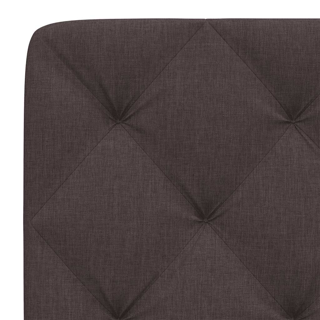 vidaXL Pernă pentru tăblie de pat maro închis, 100 cm, material textil vidaXL Pernă pentru tăblie de pat maro închis, 100 cm, material textil