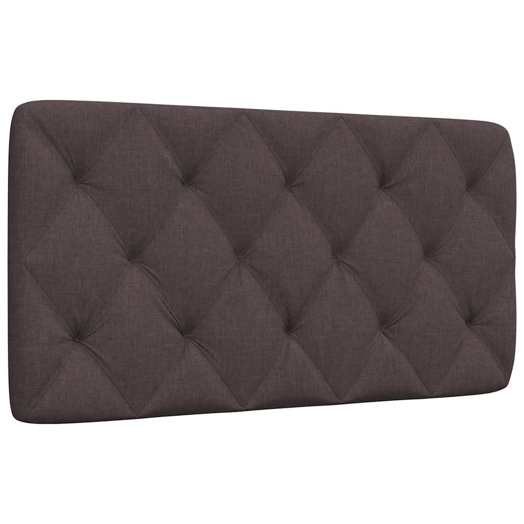 vidaXL Pernă pentru tăblie de pat maro închis, 100 cm, material textil vidaXL Pernă pentru tăblie de pat maro închis, 100 cm, material textil