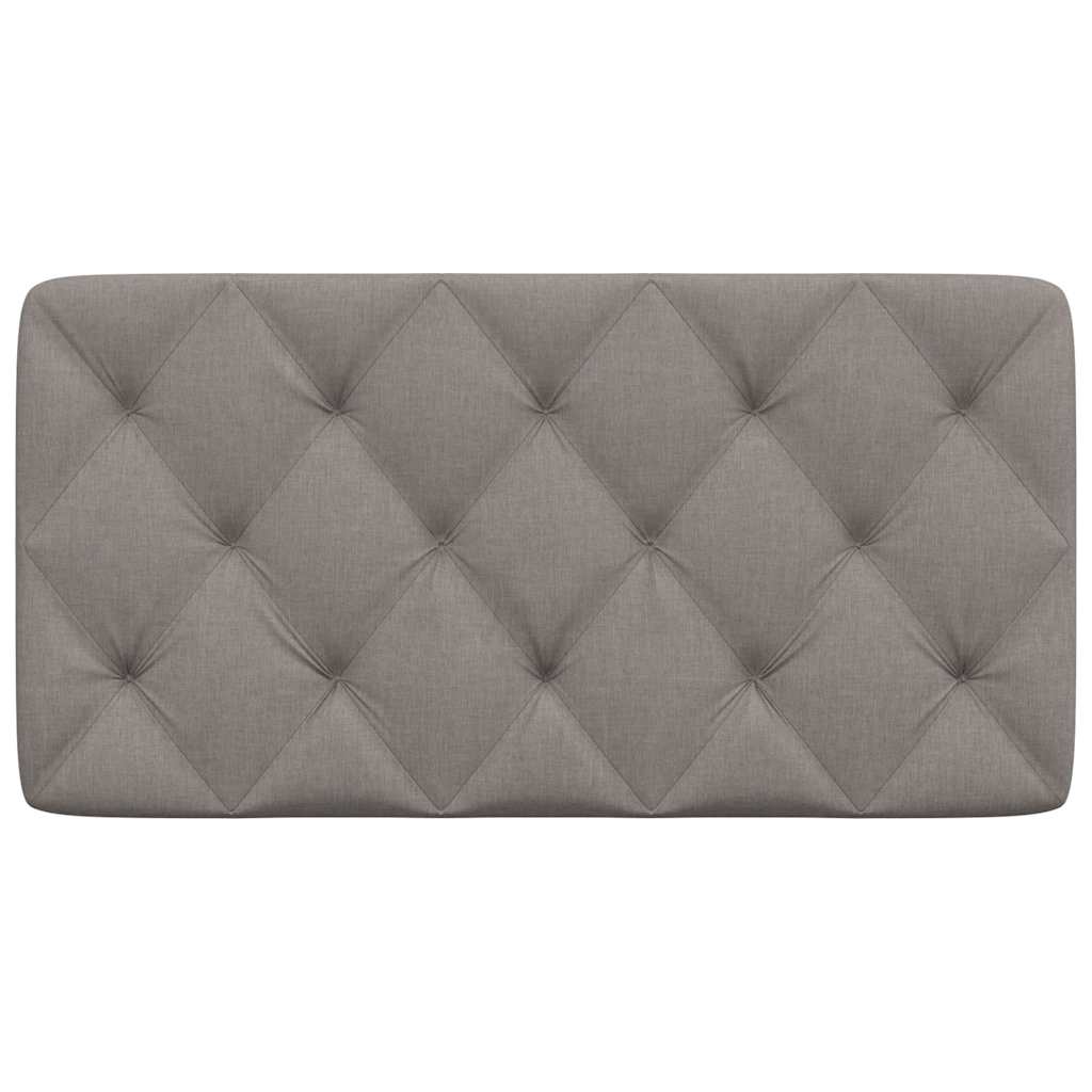 vidaXL Pernă pentru tăblie de pat, gri taupe, 100 cm, material textil vidaXL Pernă pentru tăblie de pat, gri taupe, 100 cm, material textil