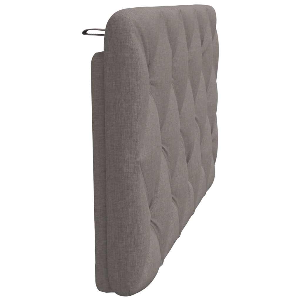 vidaXL Pernă pentru tăblie de pat, gri taupe, 100 cm, material textil vidaXL Pernă pentru tăblie de pat, gri taupe, 100 cm, material textil