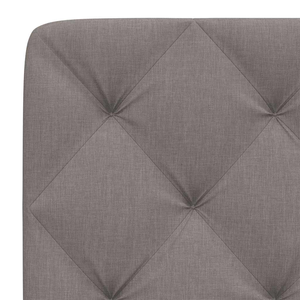 vidaXL Pernă pentru tăblie de pat, gri taupe, 100 cm, material textil vidaXL Pernă pentru tăblie de pat, gri taupe, 100 cm, material textil