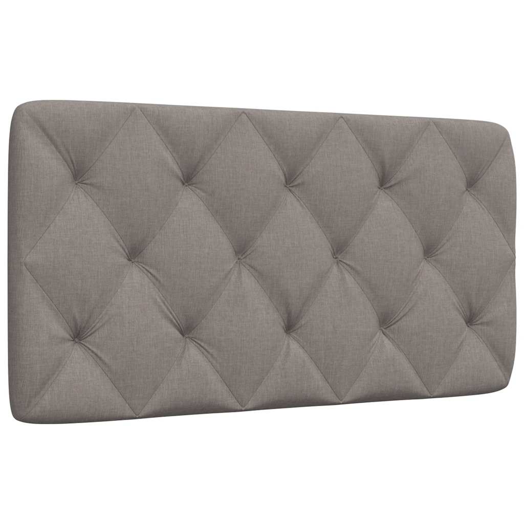 vidaXL Pernă pentru tăblie de pat, gri taupe, 100 cm, material textil vidaXL Pernă pentru tăblie de pat, gri taupe, 100 cm, material textil