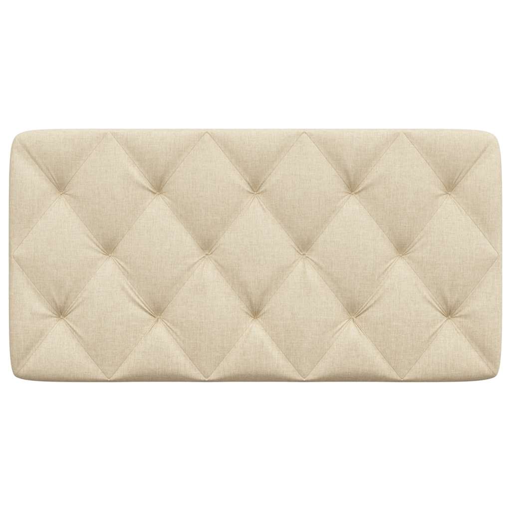 vidaXL Pernă pentru tăblie de pat, crem, 100 cm, material textil