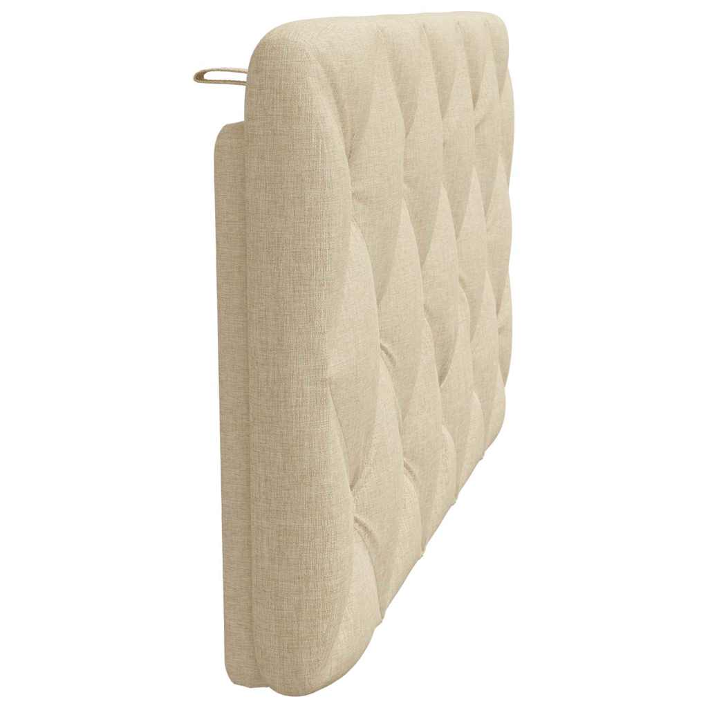 vidaXL Pernă pentru tăblie de pat, crem, 100 cm, material textil