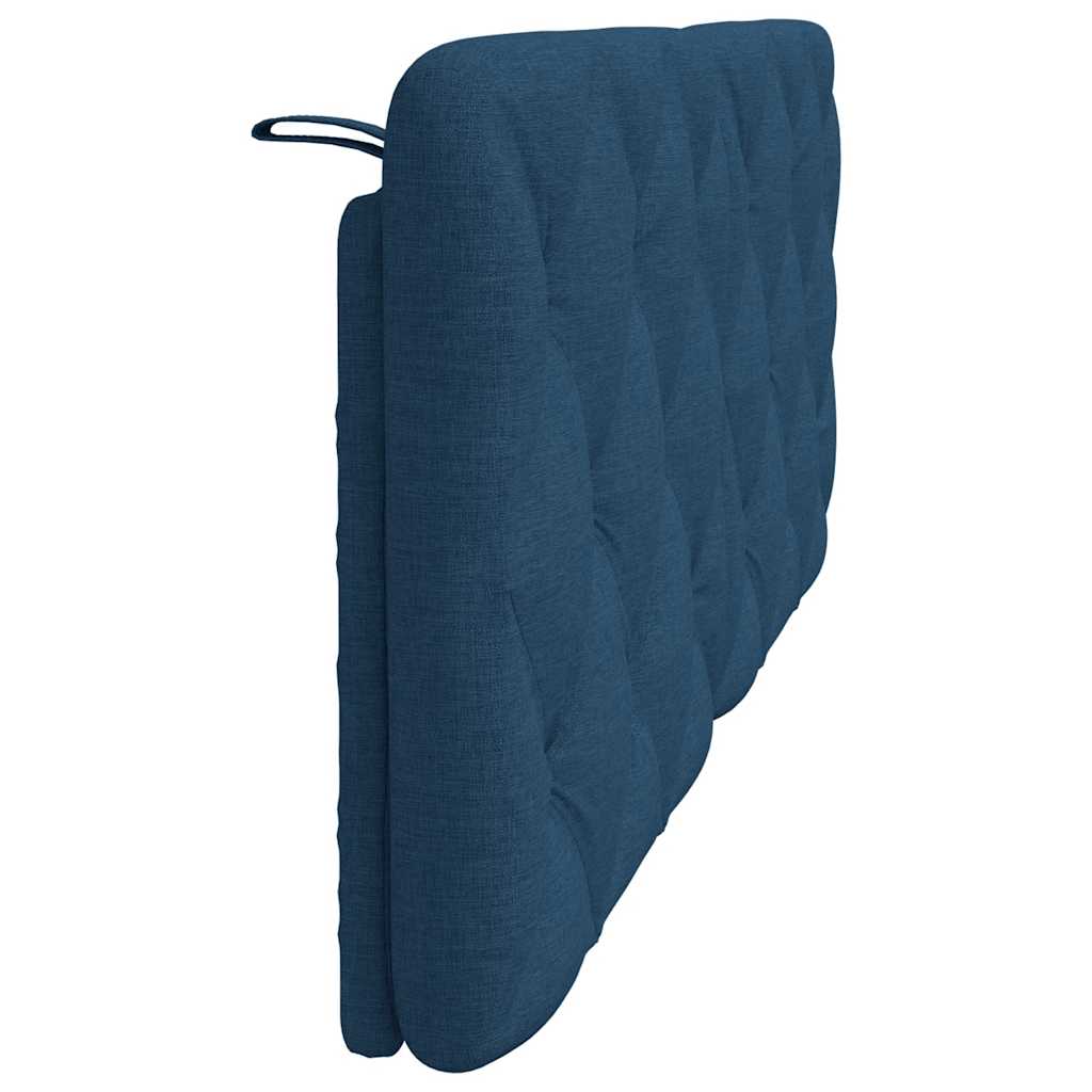 vidaXL Pernă pentru tăblie de pat, albastru, 120 cm, material textil vidaXL Pernă pentru tăblie de pat, albastru, 120 cm, material textil