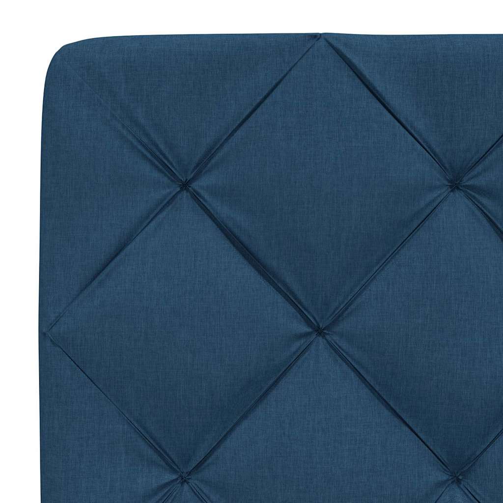 vidaXL Pernă pentru tăblie de pat, albastru, 120 cm, material textil vidaXL Pernă pentru tăblie de pat, albastru, 120 cm, material textil