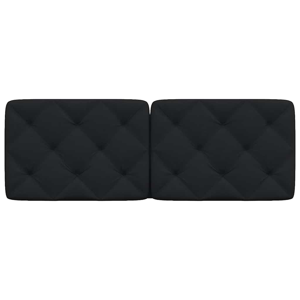 vidaXL Pernă pentru tăblie de pat, negru, 140 cm, material textil vidaXL Pernă pentru tăblie de pat, negru, 140 cm, material textil