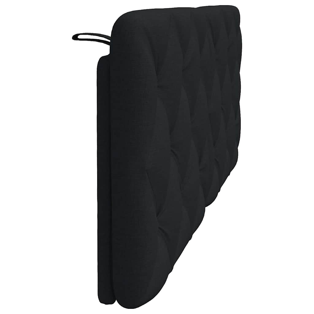 vidaXL Pernă pentru tăblie de pat, negru, 140 cm, material textil vidaXL Pernă pentru tăblie de pat, negru, 140 cm, material textil
