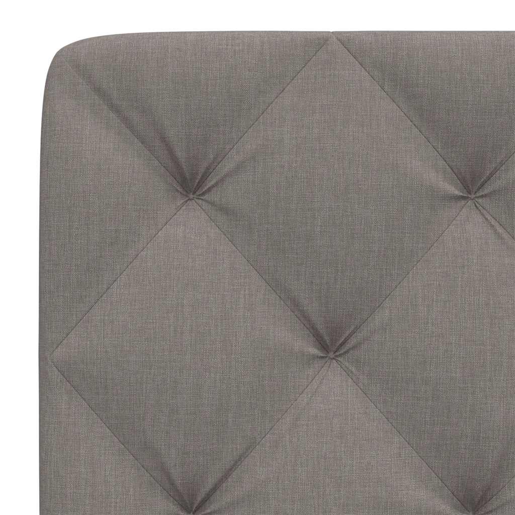vidaXL Pernă pentru tăblie de pat, gri taupe, 140 cm, material textil vidaXL Pernă pentru tăblie de pat, gri taupe, 140 cm, material textil