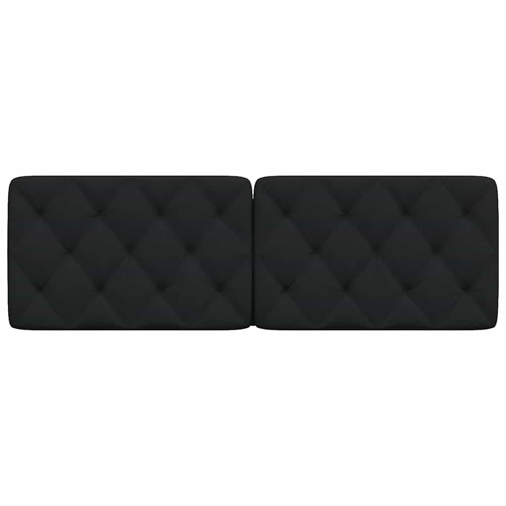 vidaXL Pernă pentru tăblie de pat, negru, 160 cm, material textil vidaXL Pernă pentru tăblie de pat, negru, 160 cm, material textil