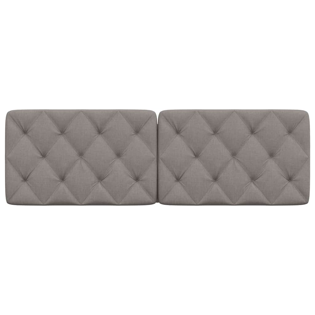 vidaXL Pernă pentru tăblie de pat, gri taupe, 160 cm, material textil