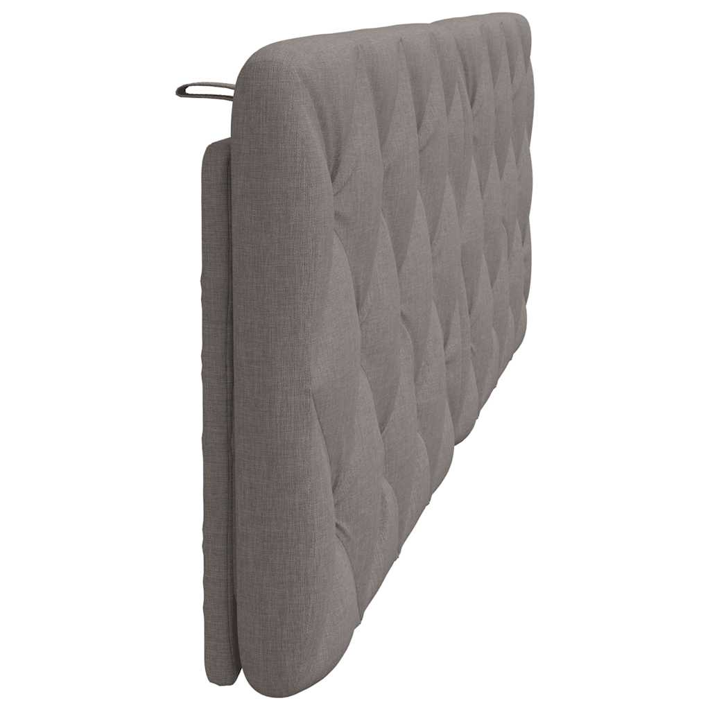 vidaXL Pernă pentru tăblie de pat, gri taupe, 160 cm, material textil