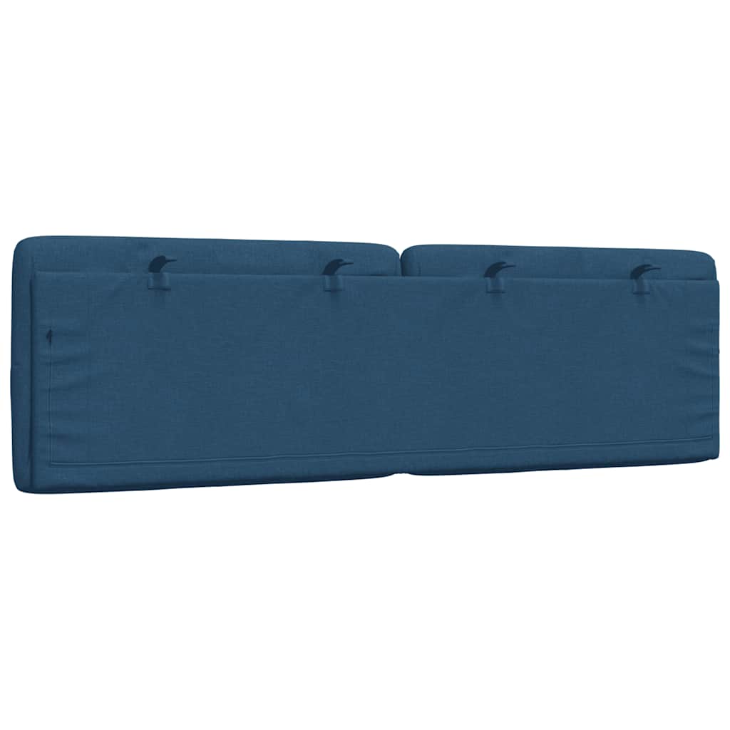 vidaXL Pernă pentru tăblie de pat, albastru, 160 cm, material textil