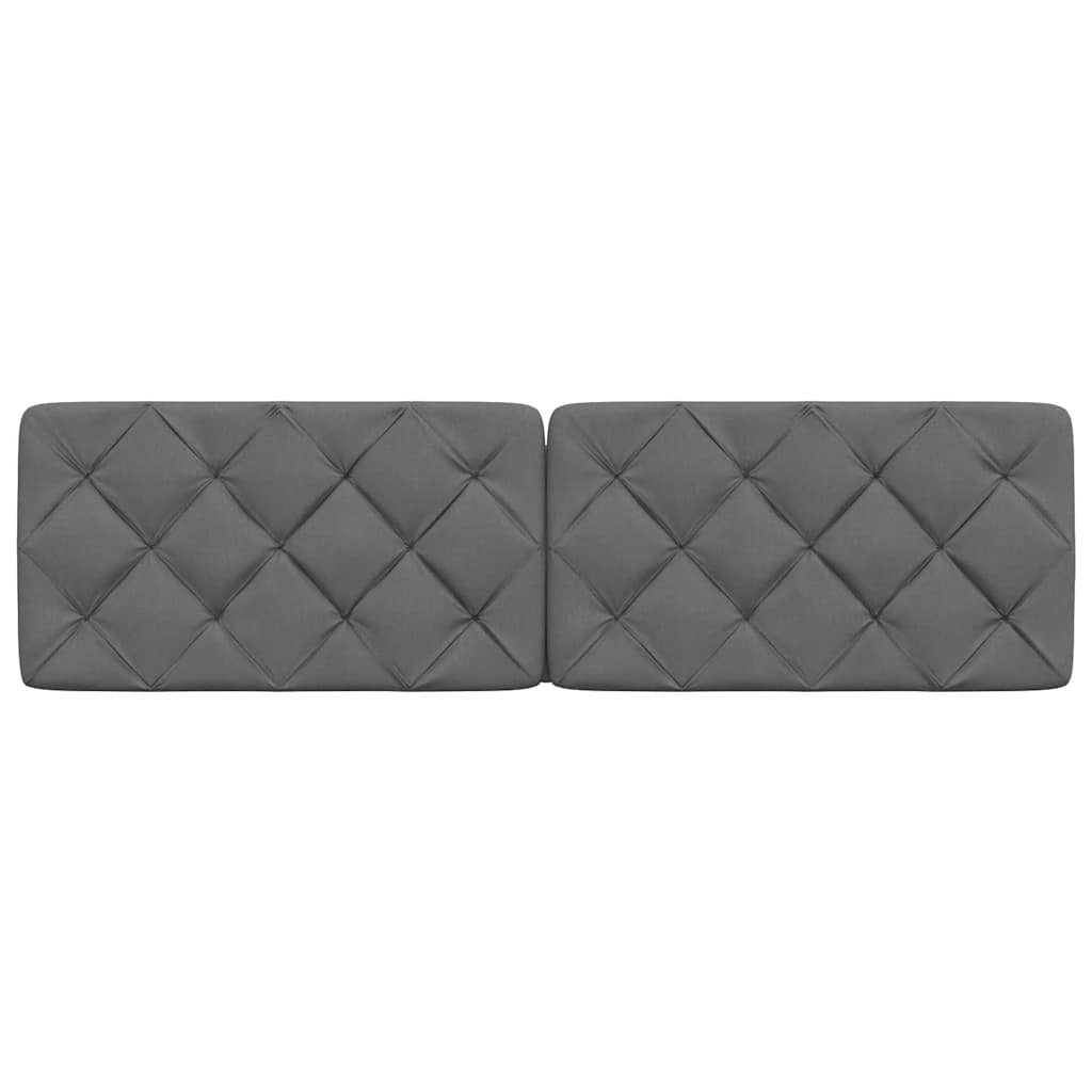 vidaXL Pernă pentru tăblie de pat, gri închis, 180 cm, material textil vidaXL Pernă pentru tăblie de pat, gri închis, 180 cm, material textil