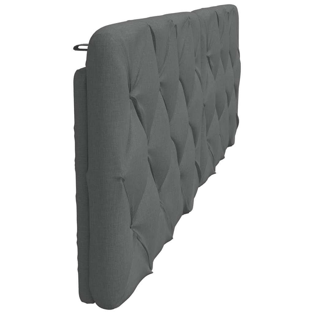 vidaXL Pernă pentru tăblie de pat, gri închis, 180 cm, material textil vidaXL Pernă pentru tăblie de pat, gri închis, 180 cm, material textil
