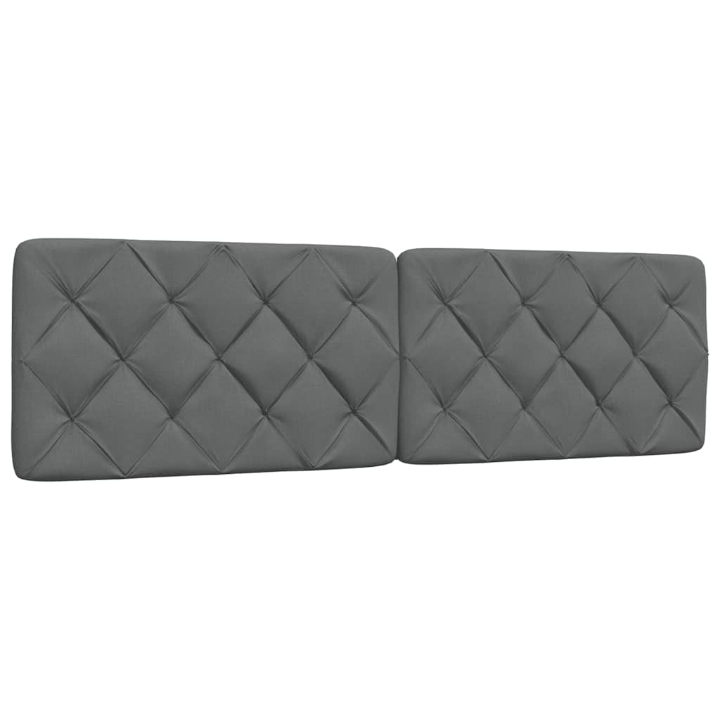 vidaXL Pernă pentru tăblie de pat, gri închis, 180 cm, material textil vidaXL Pernă pentru tăblie de pat, gri închis, 180 cm, material textil