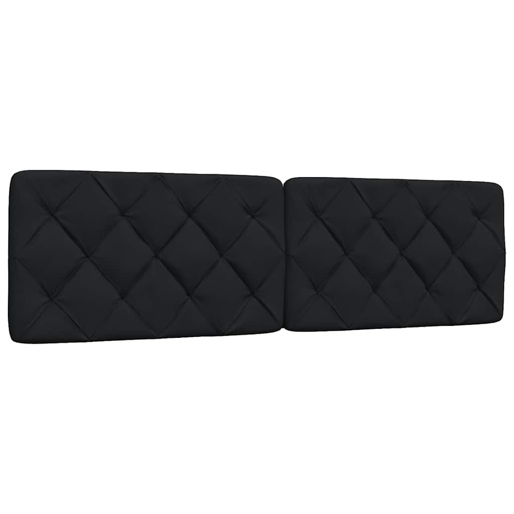 vidaXL Pernă pentru tăblie de pat, negru, 180 cm, material textil vidaXL Pernă pentru tăblie de pat, negru, 180 cm, material textil
