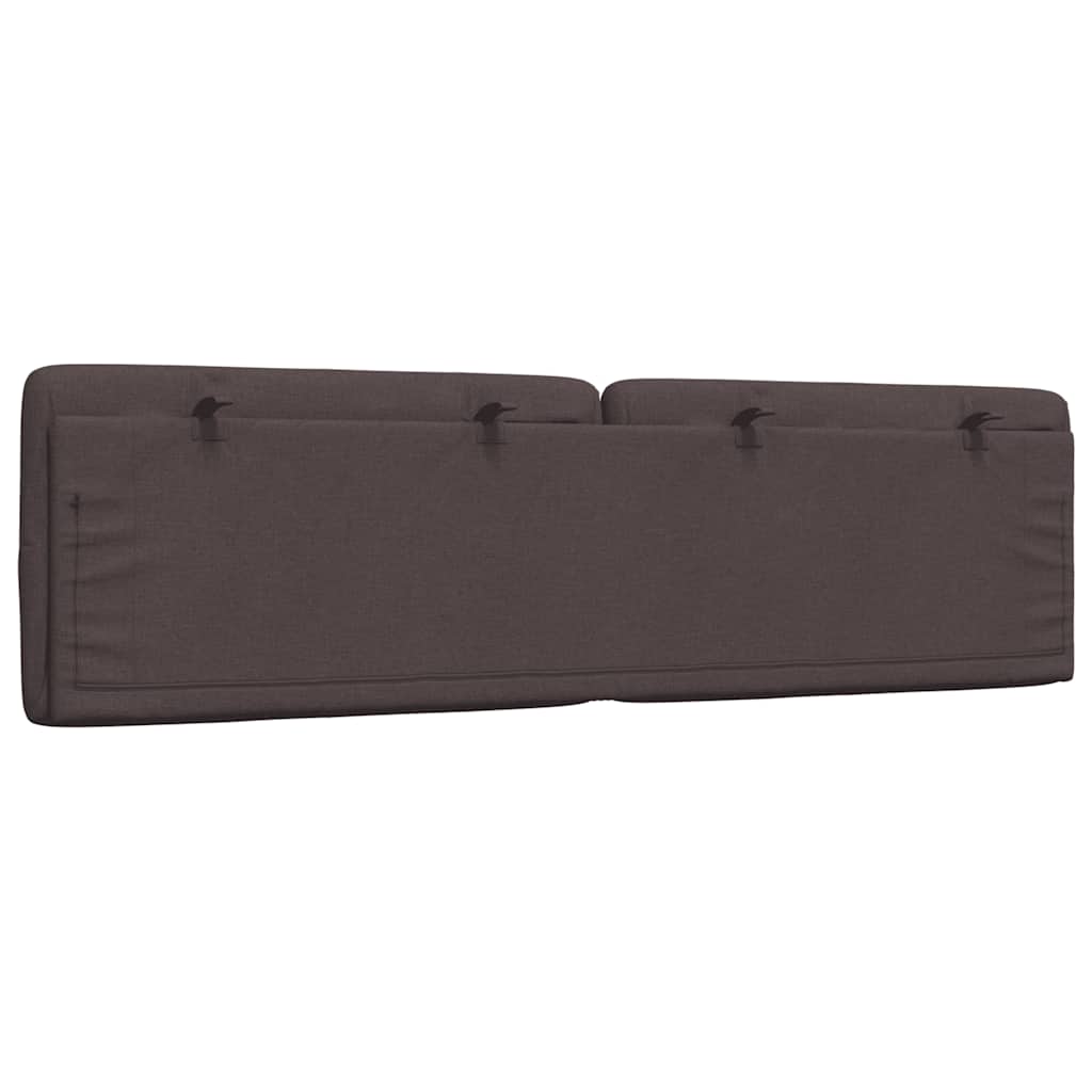 vidaXL Pernă pentru tăblie de pat maro închis, 180 cm, material textil