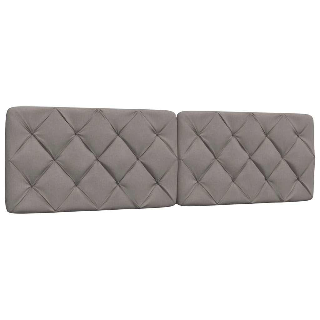 vidaXL Pernă pentru tăblie de pat, gri taupe, 180 cm, material textil