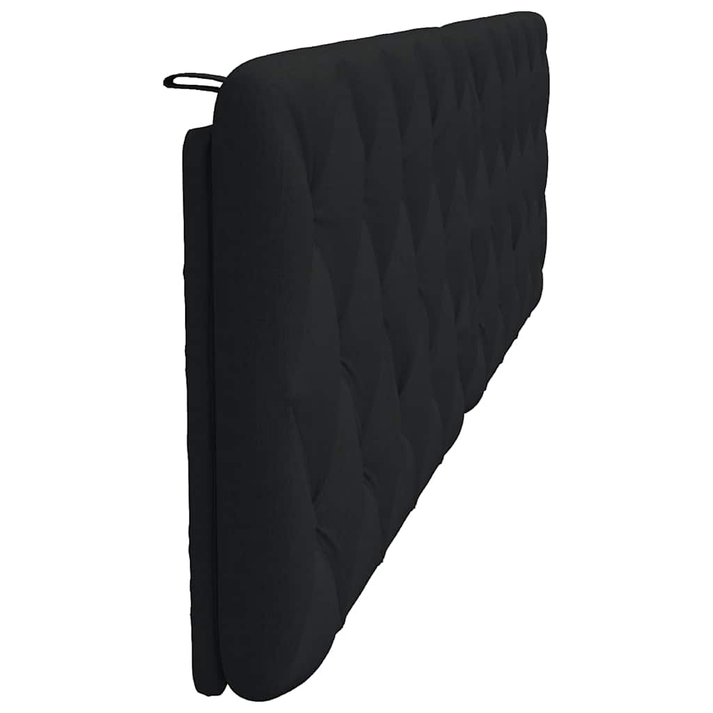 vidaXL Pernă pentru tăblie de pat, negru, 200 cm, material textil