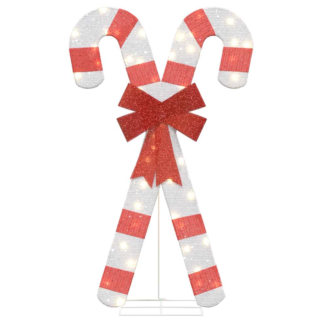 vidaXL Decoratune de Crăciun Baston de Bomboane 50 LED-uri Alb Cald