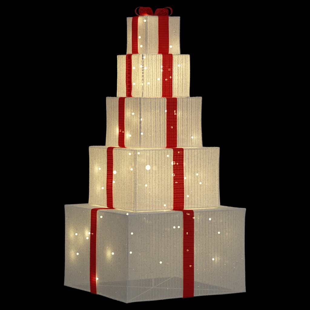 vidaXL Cutie cadou pentru decorațiuni de Crăciun 250 LED-uri alb cald vidaXL Cutie cadou pentru decorațiuni de Crăciun 250 LED-uri alb cald