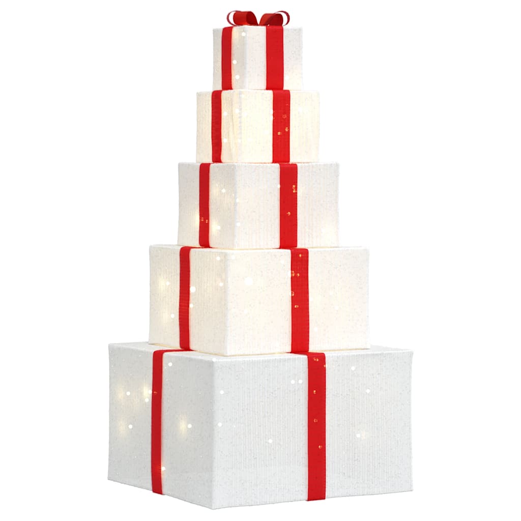 vidaXL Cutie cadou pentru decorațiuni de Crăciun 250 LED-uri alb cald vidaXL Cutie cadou pentru decorațiuni de Crăciun 250 LED-uri alb cald