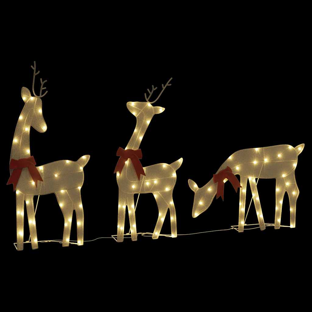 vidaXL Decoratune de Crăciun Ren 3 buc 90 LED-uri Alb Cald vidaXL Decoratune de Crăciun Ren 3 buc 90 LED-uri Alb Cald