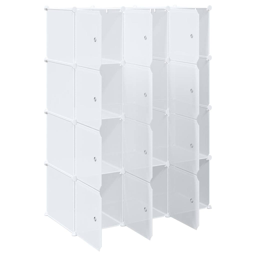 vidaXL Organizator cuburi depozitare cu 12 cuburi și tije de agățat PP vidaXL Organizator cuburi depozitare cu 12 cuburi și tije de agățat PP