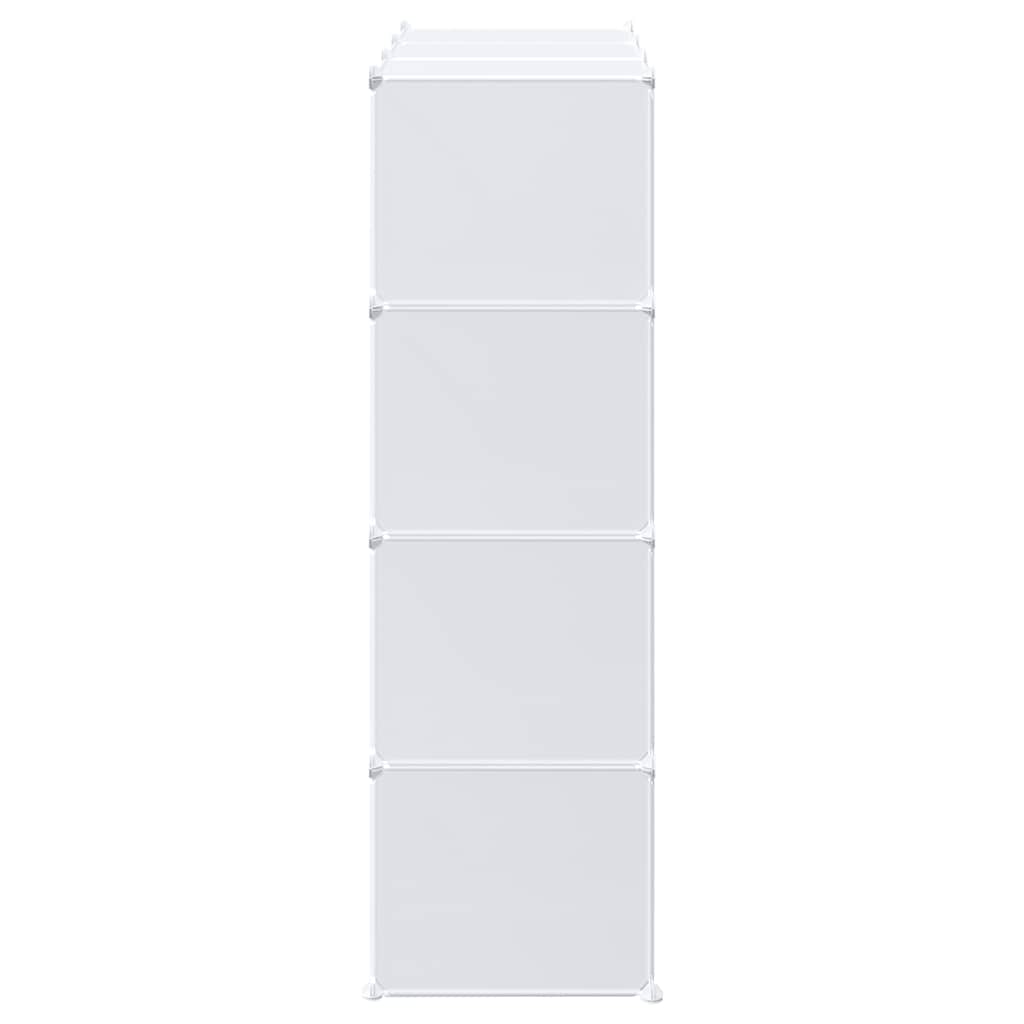 vidaXL Organizator cuburi depozitare cu 12 cuburi și tije de agățat PP vidaXL Organizator cuburi depozitare cu 12 cuburi și tije de agățat PP