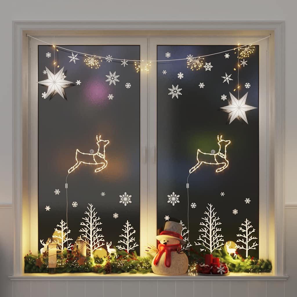 vidaXL Lumini de Crăciun Siluetă de ren 2 buc 35 LED-uri alb cald vidaXL Lumini de Crăciun Siluetă de ren 2 buc 35 LED-uri alb cald