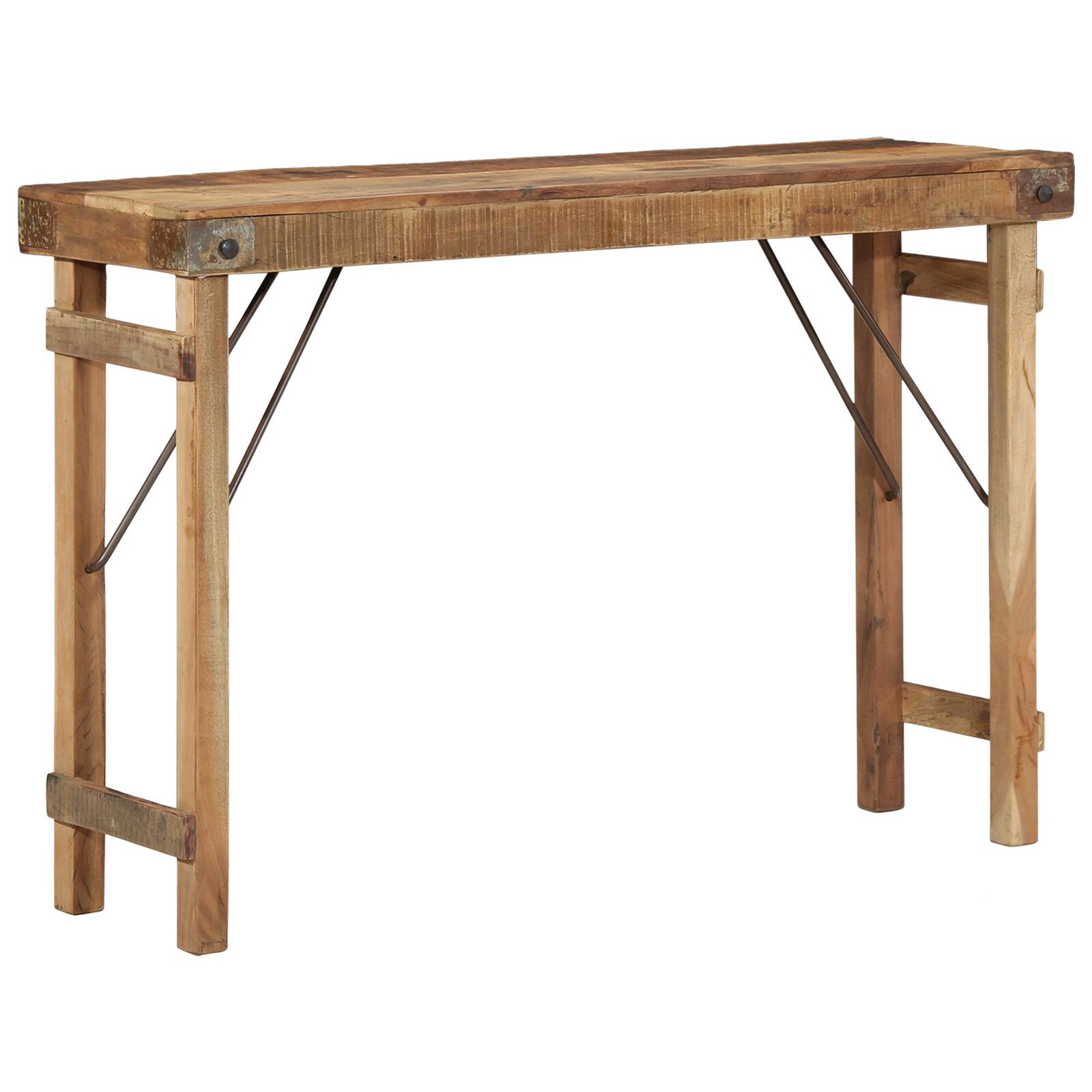 vidaXL Masă consolă, 110x35x76 cm, lemn masiv reciclat vidaXL Masă consolă, 110x35x76 cm, lemn masiv reciclat
