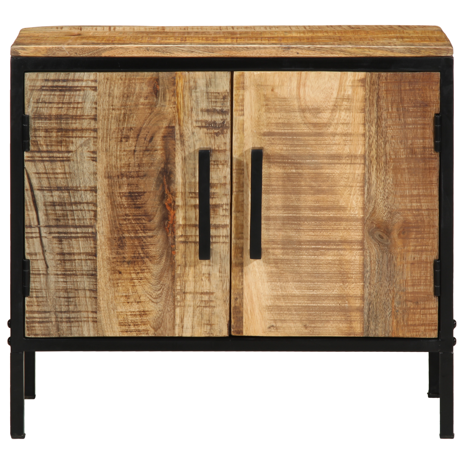 vidaXL Dulap de noapte Maro și negru 50 x 30 x 45 cm vidaXL Dulap de noapte Maro și negru 50 x 30 x 45 cm