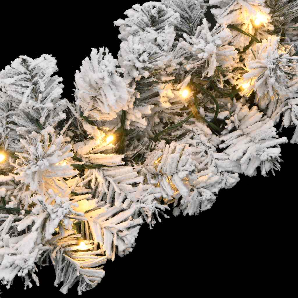 vidaXL Ghirlandă de Crăciun cu lumini LED, verde, 5 m, PVC vidaXL Ghirlandă de Crăciun cu lumini LED, verde, 5 m, PVC