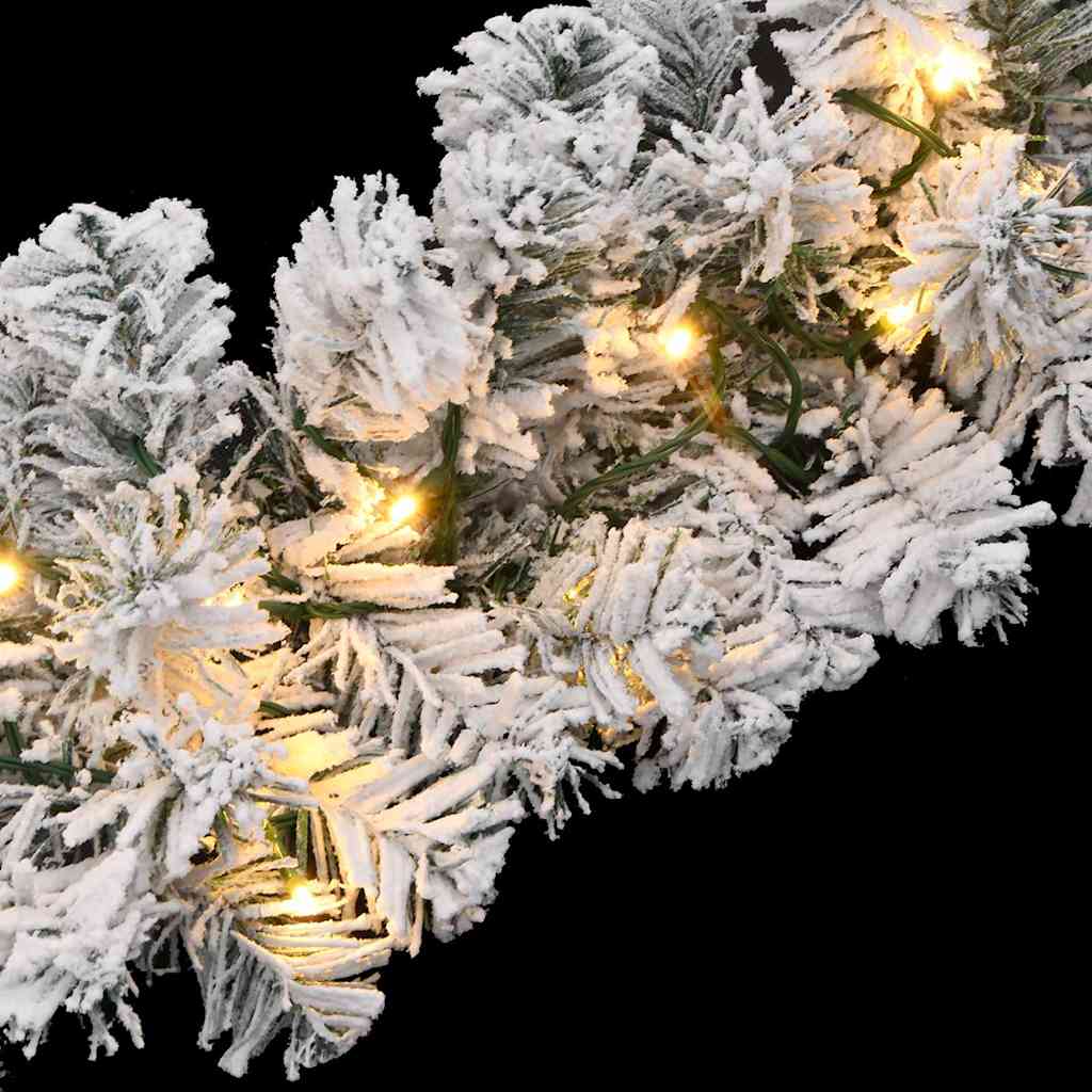 vidaXL Ghirlandă de Crăciun cu lumini LED, verde, 10 m, PVC vidaXL Ghirlandă de Crăciun cu lumini LED, verde, 10 m, PVC