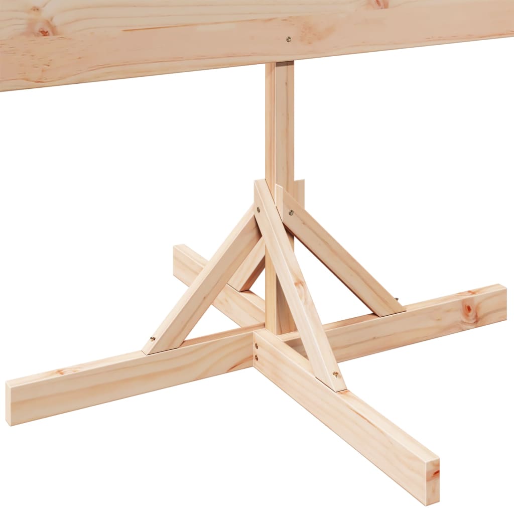 vidaXL Brad de Crăciun decorativ, 180 cm, lemn masiv vidaXL Brad de Crăciun decorativ, 180 cm, lemn masiv
