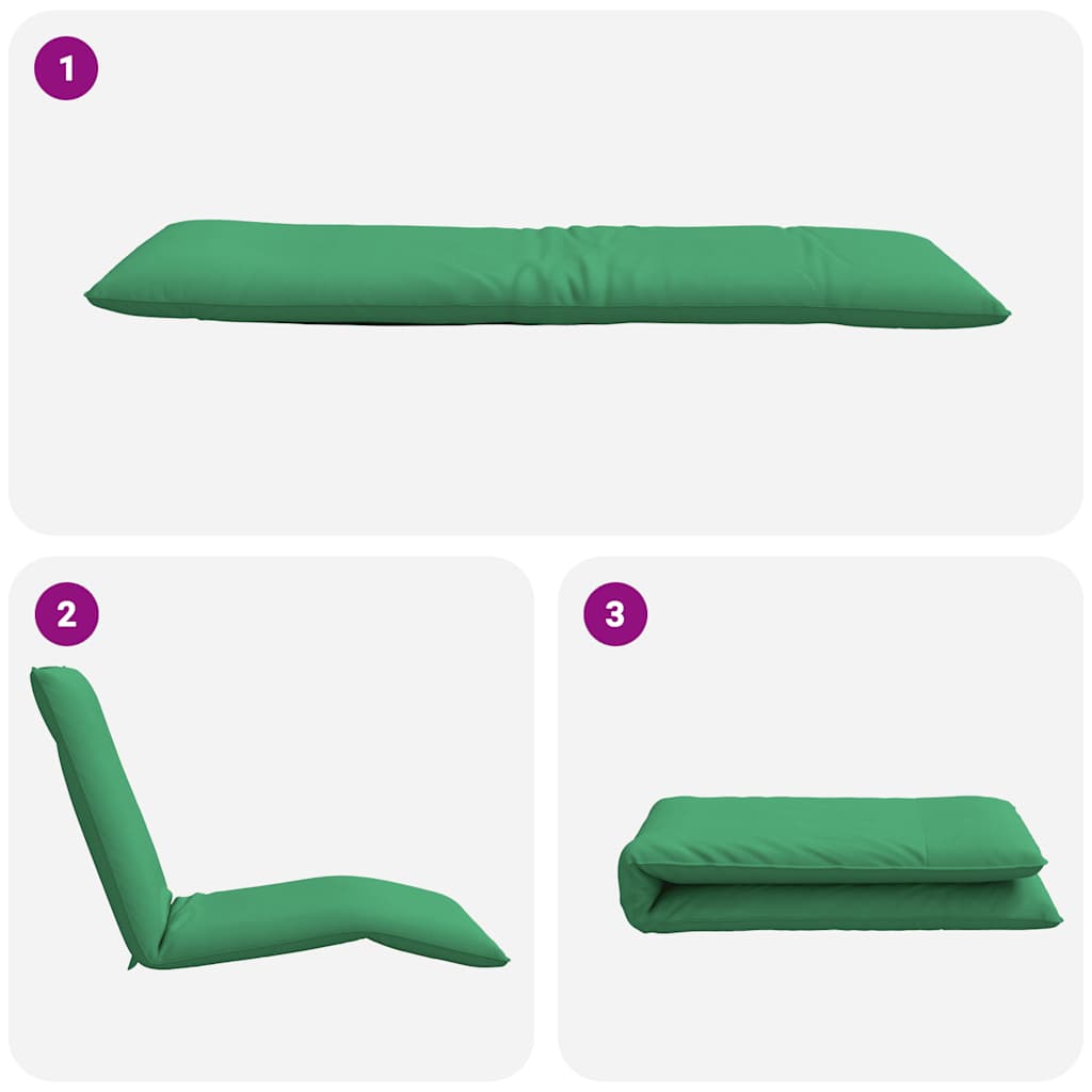 vidaXL Șezlong pliabil, verde, 175x54x8,5 cm, țesătură Oxford vidaXL Șezlong pliabil, verde, 175x54x8,5 cm, țesătură Oxford