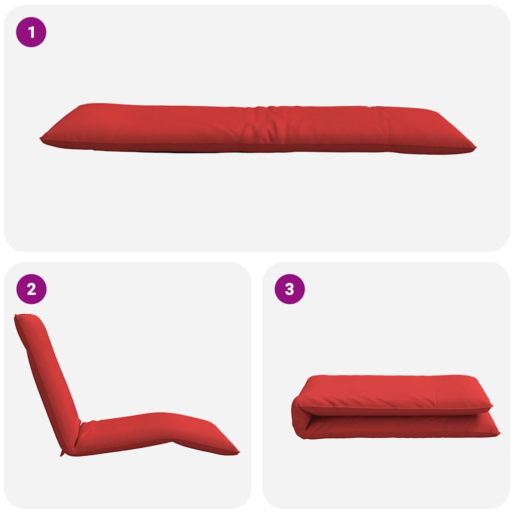 vidaXL Șezlong pliabil, roșu, 175x54x8,5 cm, țesătură Oxford vidaXL Șezlong pliabil, roșu, 175x54x8,5 cm, țesătură Oxford
