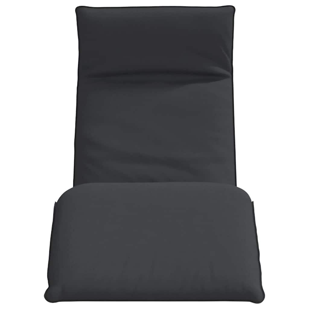 vidaXL Șezlong pliabil negru 175x54x8,5 cm țesătură Oxford