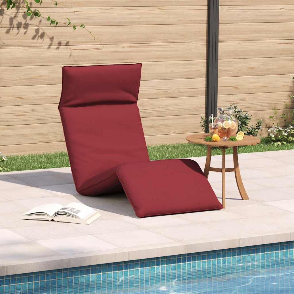 vidaXL Șezlong pliabil, roșu vin, 175x54x8,5 cm, țesătură Oxford vidaXL Șezlong pliabil, roșu vin, 175x54x8,5 cm, țesătură Oxford