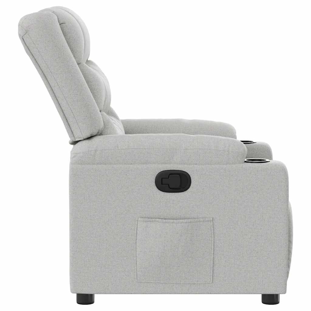 vidaXL Scaun extensibil din stofă gri nor vidaXL Scaun extensibil din stofă gri nor