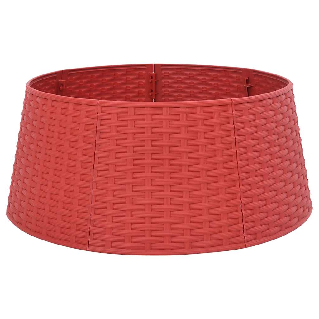 vidaXL Fustă brad de Crăciun, roșu, Ø56x23 cm, plastic vidaXL Fustă brad de Crăciun, roșu, Ø56x23 cm, plastic