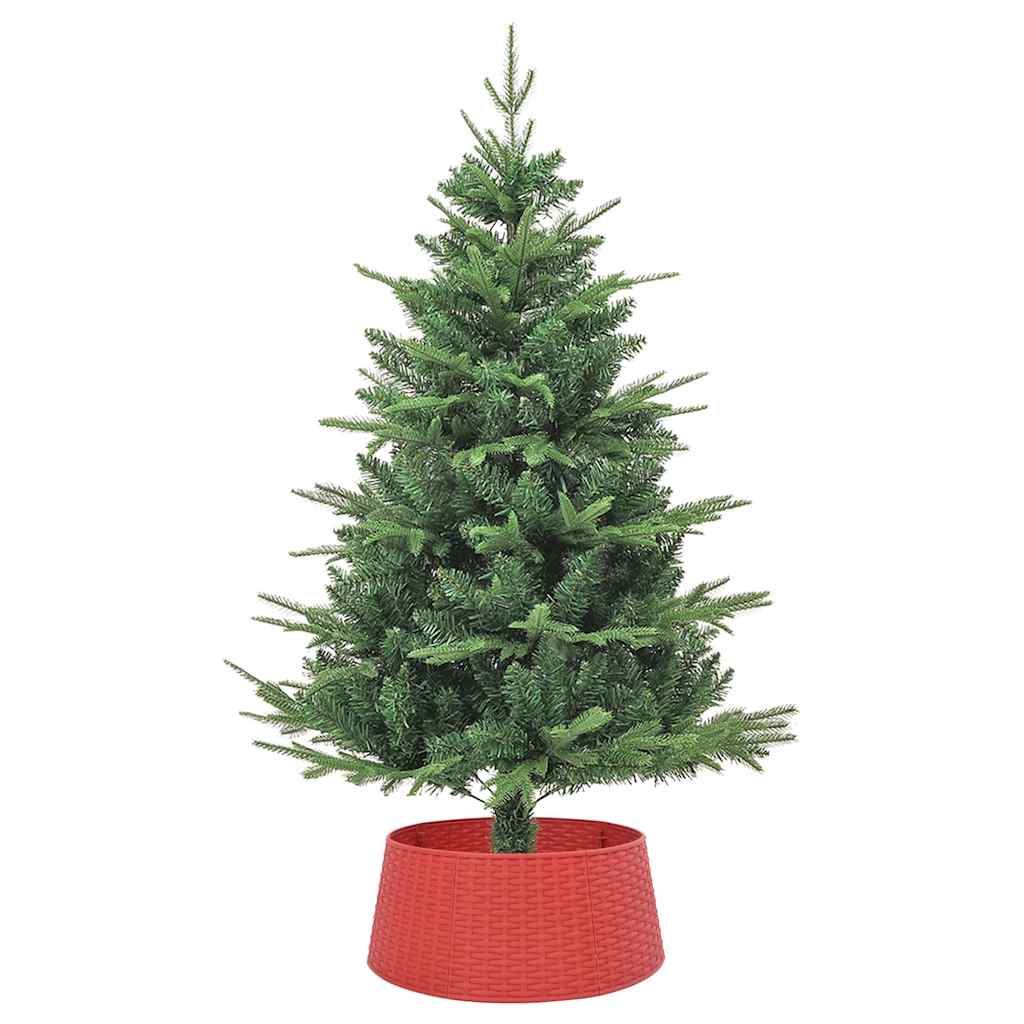 vidaXL Fustă brad de Crăciun, roșu, Ø56x23 cm, plastic vidaXL Fustă brad de Crăciun, roșu, Ø56x23 cm, plastic