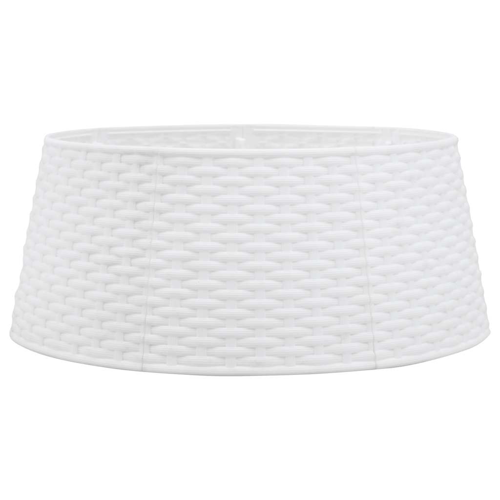 vidaXL Fustă brad de Crăciun, alb, Ø56x23 cm, plastic vidaXL Fustă brad de Crăciun, alb, Ø56x23 cm, plastic