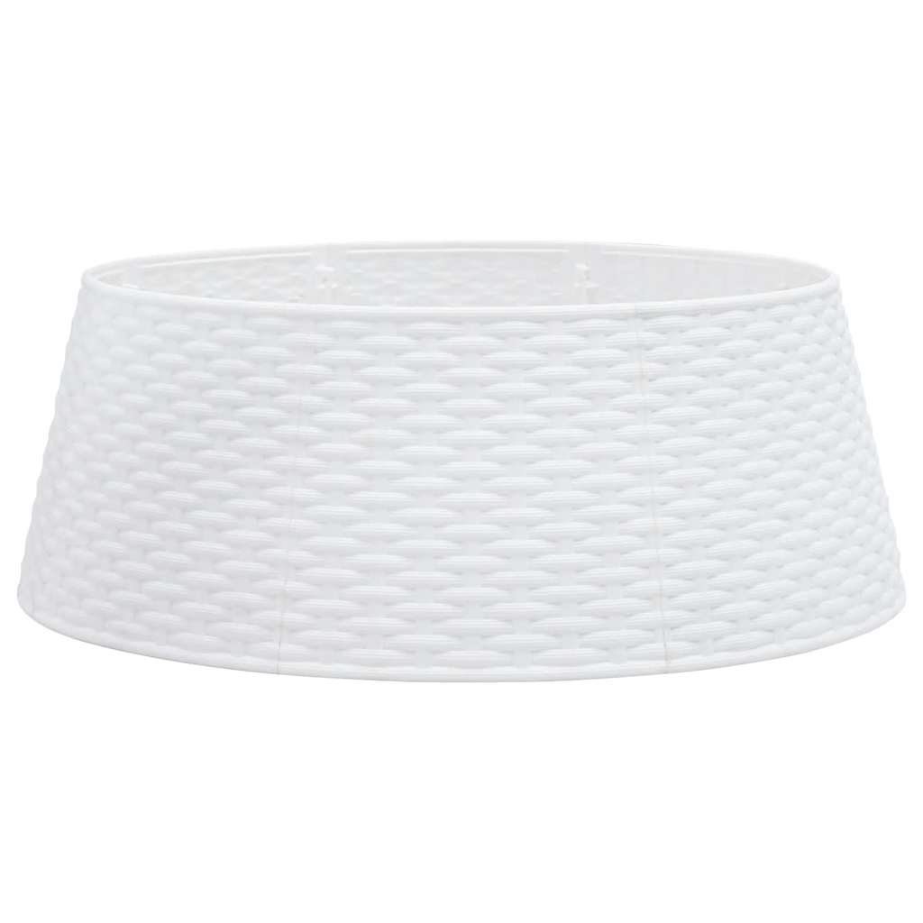 vidaXL Fustă brad de Crăciun, alb, Ø65x23 cm, plastic vidaXL Fustă brad de Crăciun, alb, Ø65x23 cm, plastic