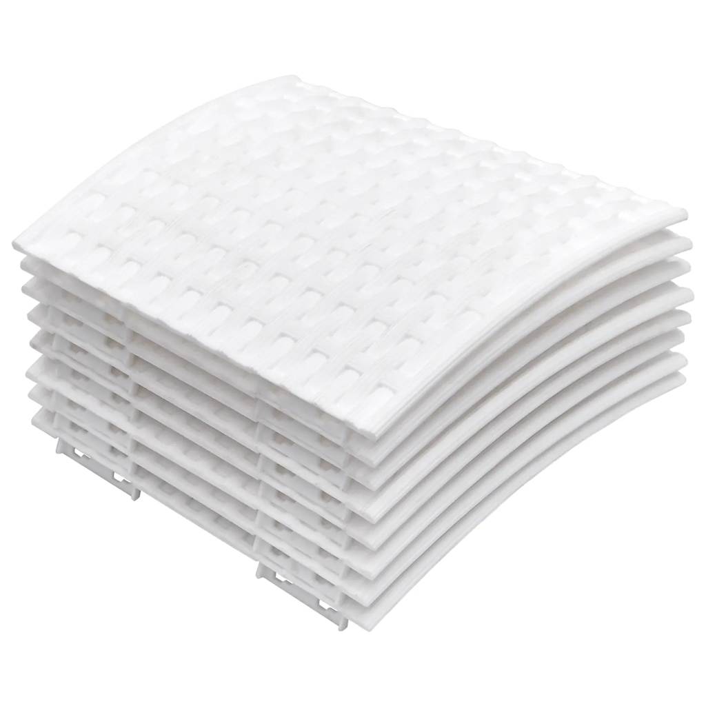 vidaXL Fustă brad de Crăciun, alb, Ø65x23 cm, plastic vidaXL Fustă brad de Crăciun, alb, Ø65x23 cm, plastic