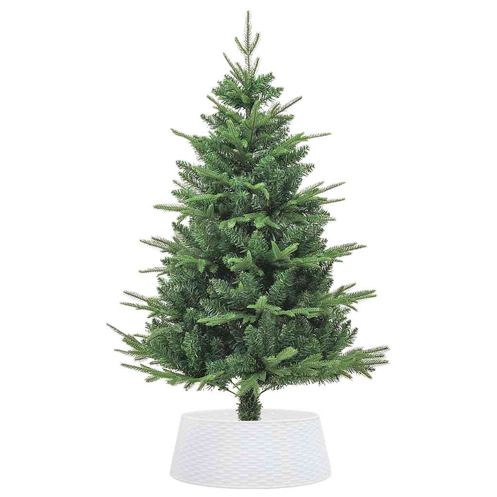 vidaXL Fustă brad de Crăciun, alb, Ø65x23 cm, plastic vidaXL Fustă brad de Crăciun, alb, Ø65x23 cm, plastic